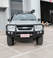 JMC Vigus 2012-2018 707-02 Falcon Bull Bar Black A-Frame Package (LED Foglight) — product view 1