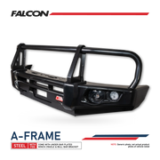 JMC Vigus 2012-2018 707-02 Falcon Bull Bar Black A-Frame Package (LED Foglight) — product view 8