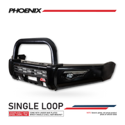 LDV T60 2018-2021 808-01 Phoenix Bull Bar Single Black Loop Package — product view 6