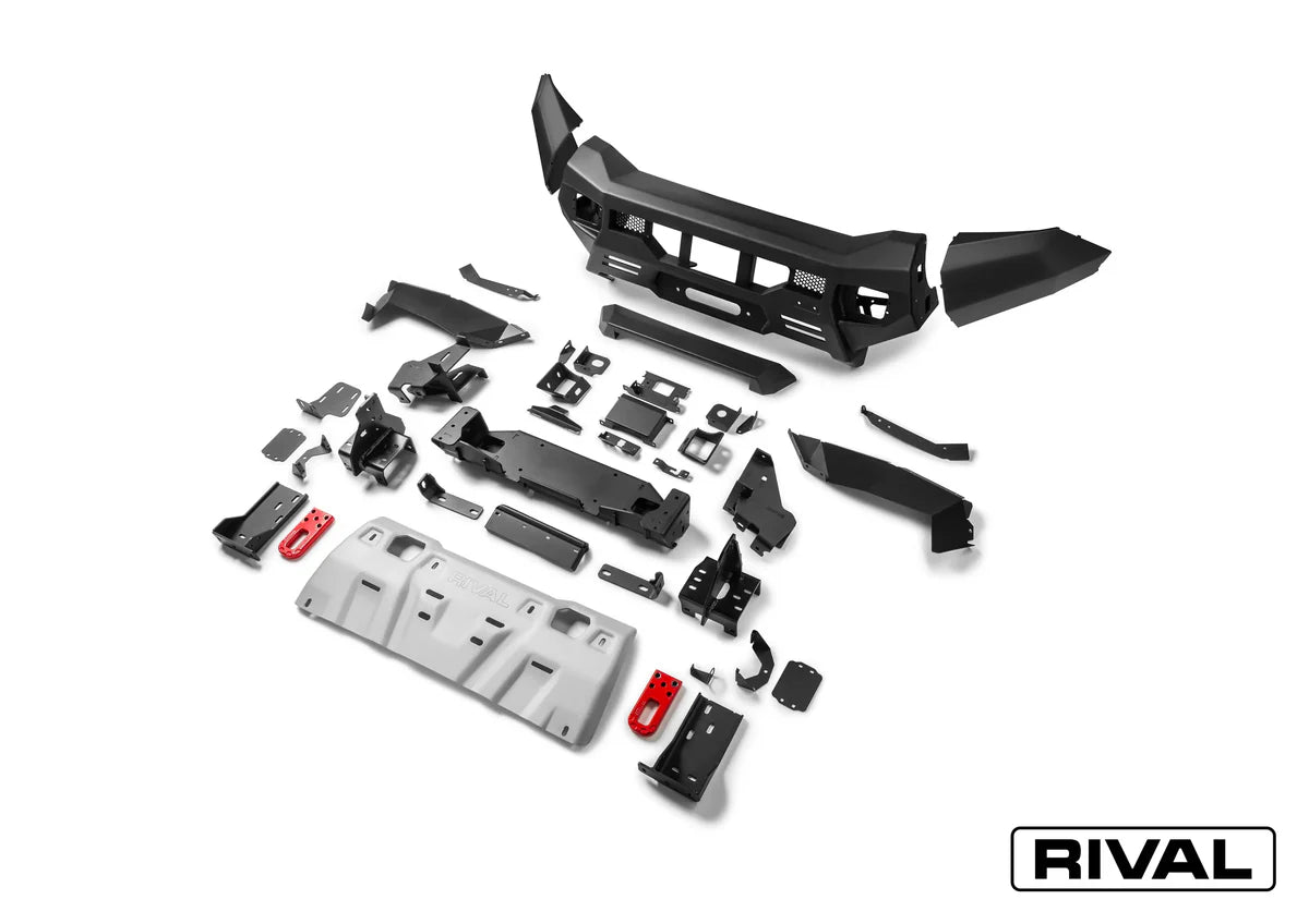 Aluminium Front Bar – VW Amarok 2023 – Present, includes RIVAL FOG Lights – Set of 2 — product view 3