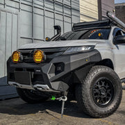 Aluminum Front Bar – Mitsubishi Triton MR 2019-2024, includes RIVAL FOG lights (Set of 2) — product view 1