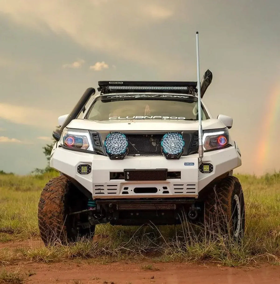 Aluminum Front Bar – Nissan Navara D23 2015-2019, includes RIVAL FOG lights (Set of 2) — product view 1