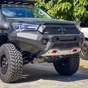 Rival Aluminum Front Bar with RIVAL LED Fog Lights (Set of 2) - Toyota Hilux (2021–04/2024) — product view 1