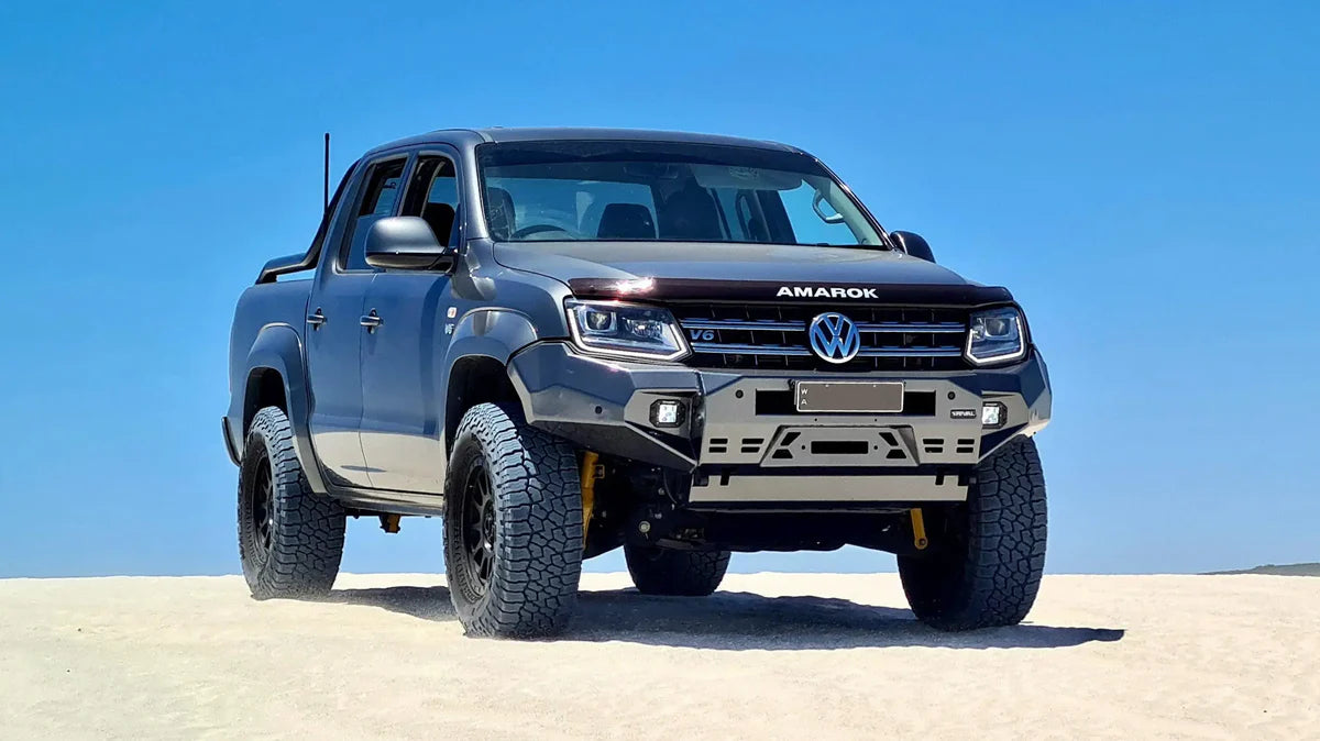 Aluminum Front Bar – VW Amarok 2010-2022, includes RIVAL LED FOG lights (Set of 2) — product view 2