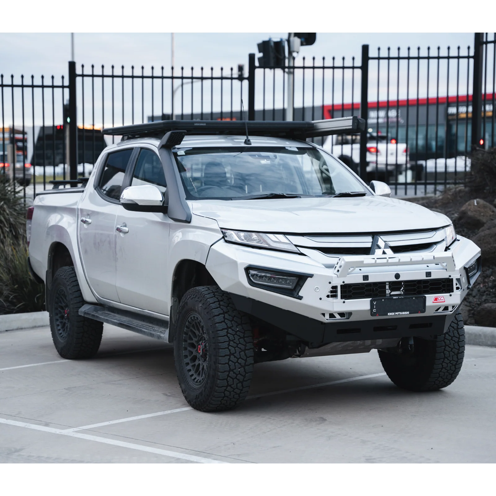 Triton MR 2019-Present 909-01 Alloy Pegasus Bull Bar Bumper Replacement Package — product view 10