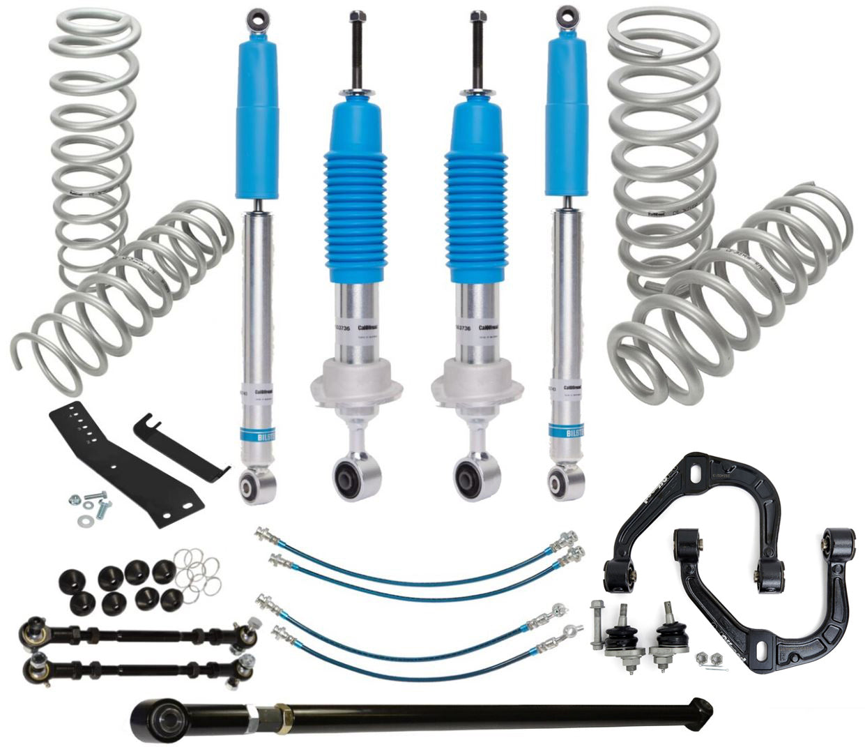 4x4 Lift Kit Tour Pack, CalOffroad Platinum Series, Stage 2, 3 Inch Lift with Coil Rear Fits Nissan Navara…