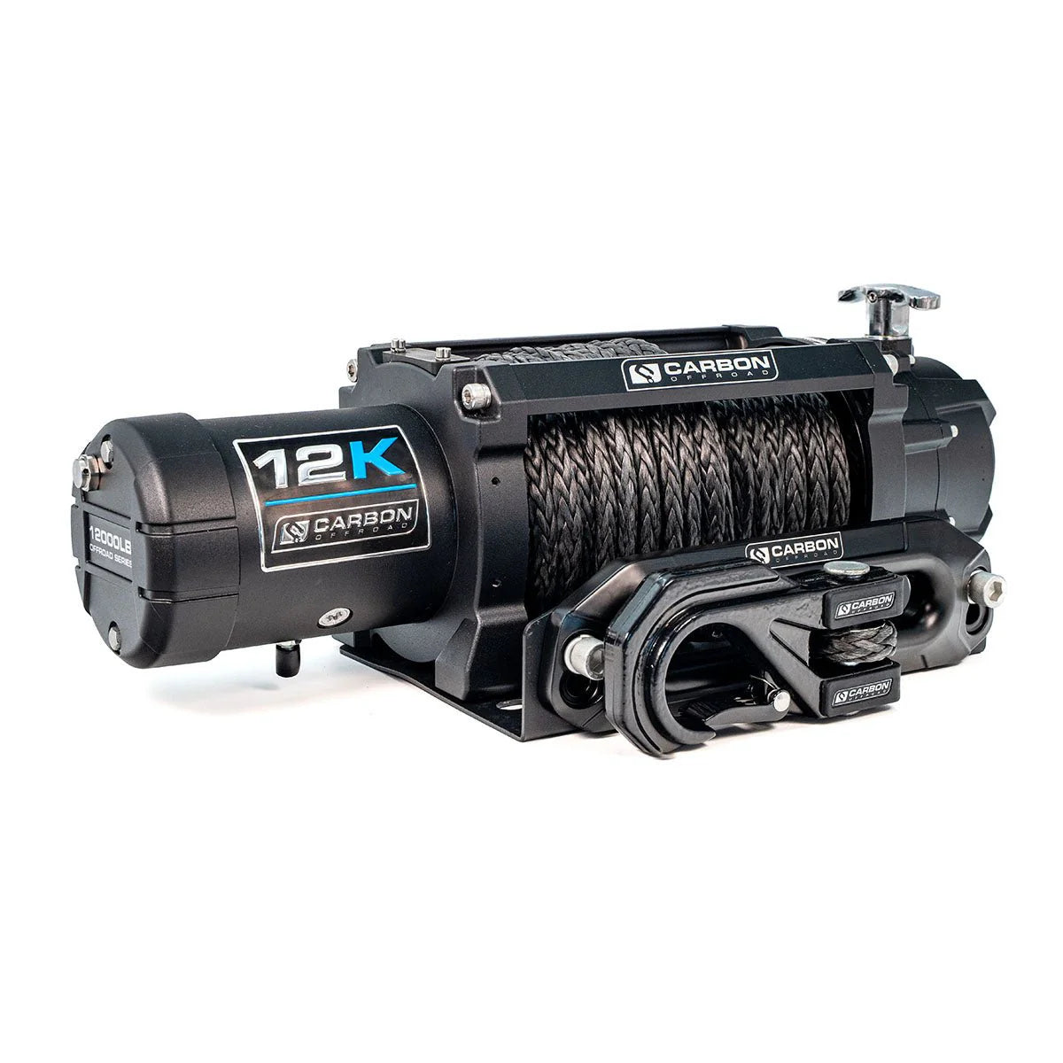 Carbon 12K - 12000lb Winch V3X with MegaPro Hook — product view 2