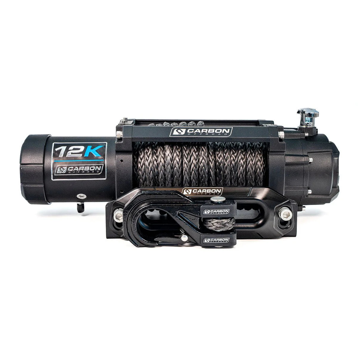 Carbon 12K - 12000lb Winch V3X with MegaPro Hook — product view 3
