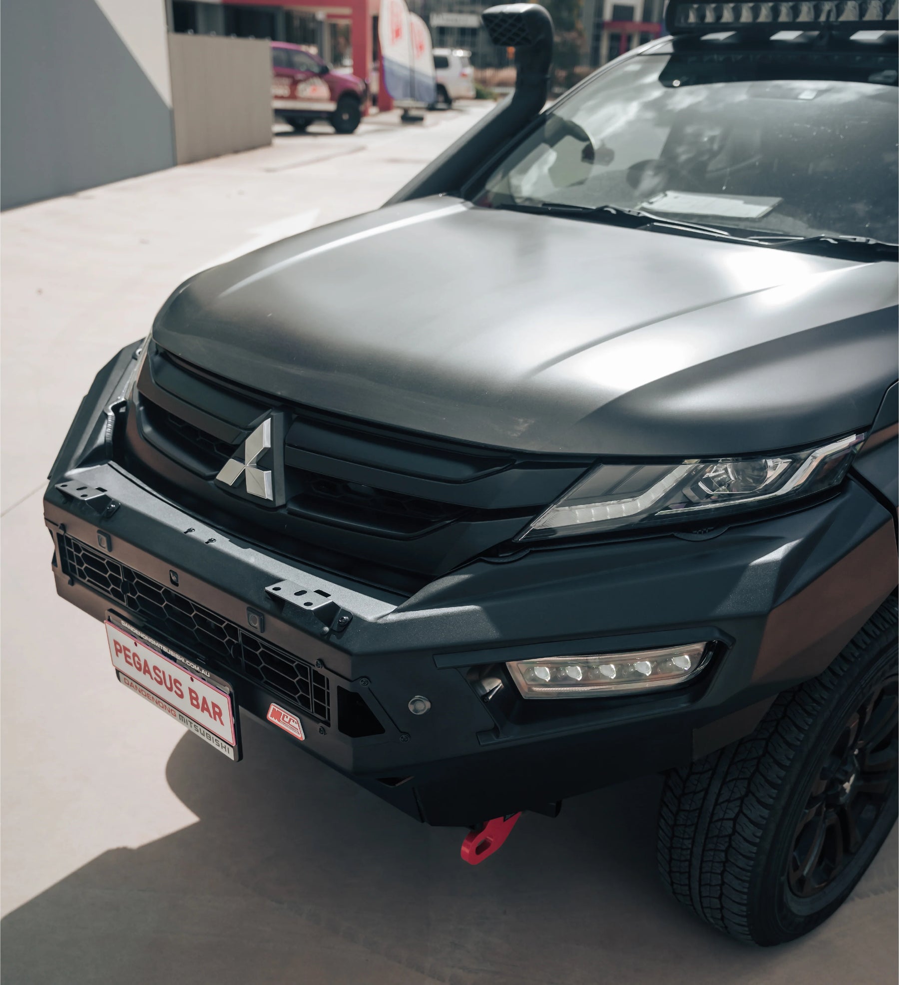 Triton MR 2019-Present 909-01 Alloy Pegasus Bull Bar Bumper Replacement Package — product view 5