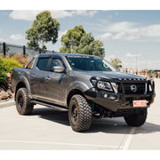 Navara NP300 2021-Present – 707-02 Falcon Bull Bar Black A-Frame Package (LED Foglight) IEB Compatible… — product view 5
