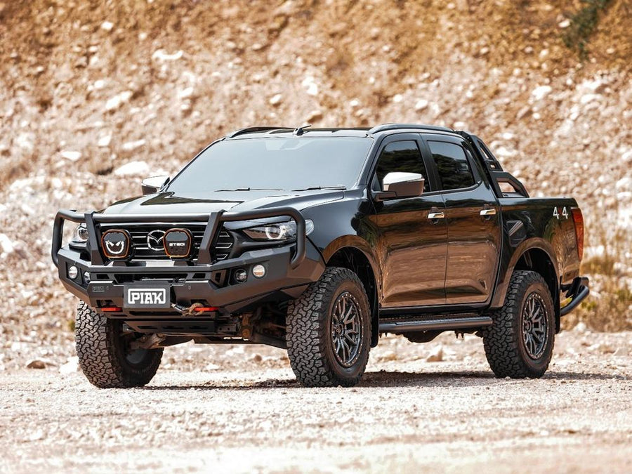 Genesis Loop Bull Bar (Black Recovery Points & Bash Plate) to suit Mazda BT-50 (7/2020 to 12/2024) — product view 1