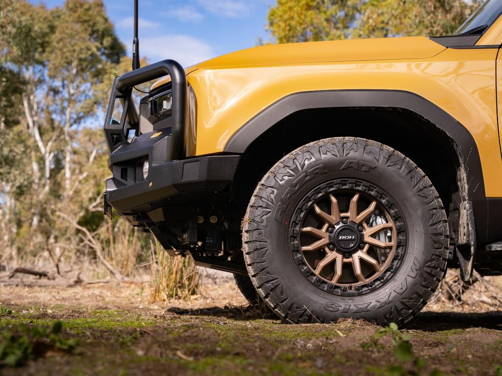 Genesis Loop Bull Bar (Black Recovery Points & Black Bash Plate) to suit Toyota Prado 250 (8/2024 on) — product view 4