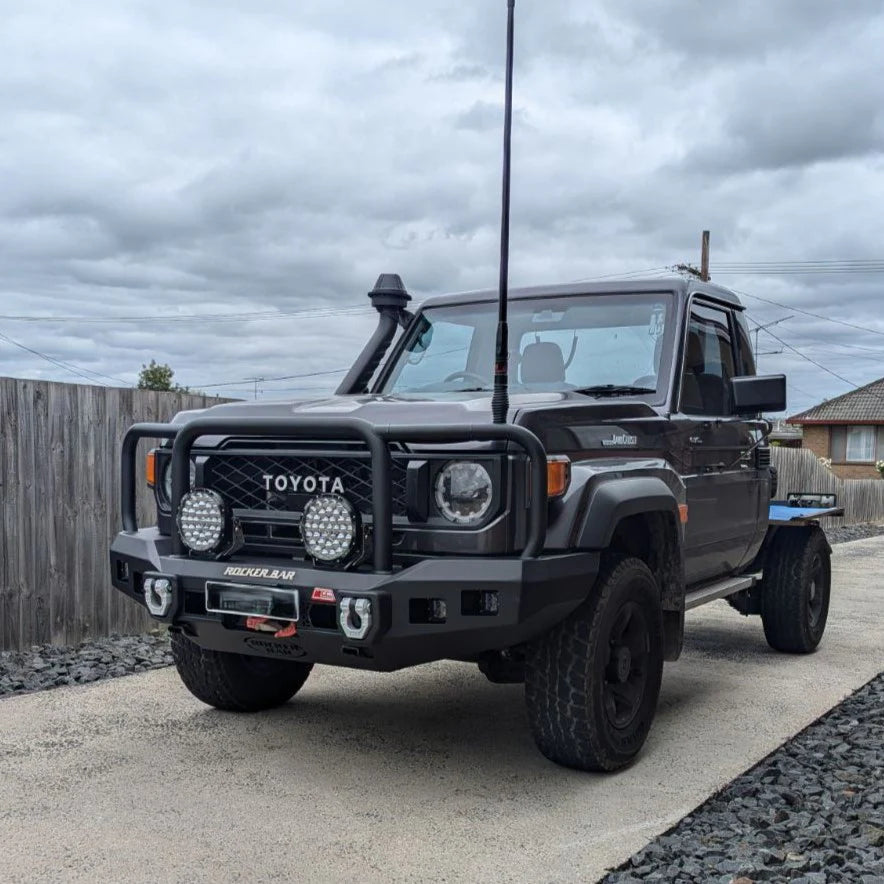 Land Cruiser 70s Series 2024-On – 078-02SQ Rocker Bull Bar Triple Loops Package — product view 1