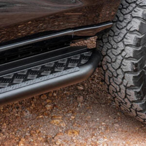 Side Step (Can use for rails, Black) to suit Isuzu MU-X (6/2021 on) — product view 1